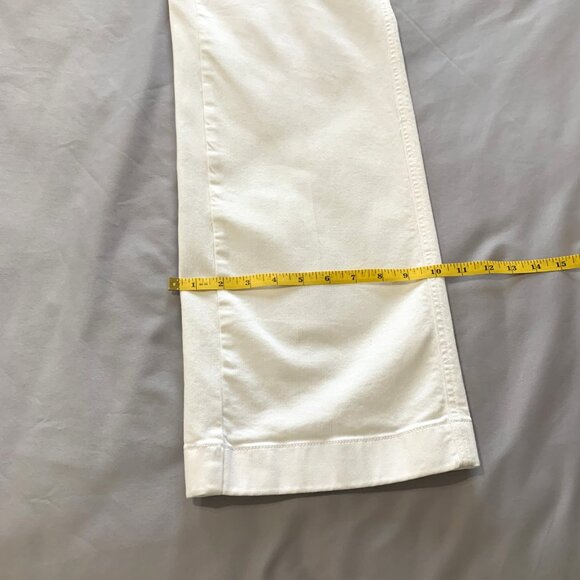 Talbots White Jeans Wide Leg 3 Buttons Simply Flattering Collection Size 4 Women - Picture 8 of 14